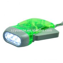 dynamo led flashlight, hand pressing flashlight, hand crank flashlight